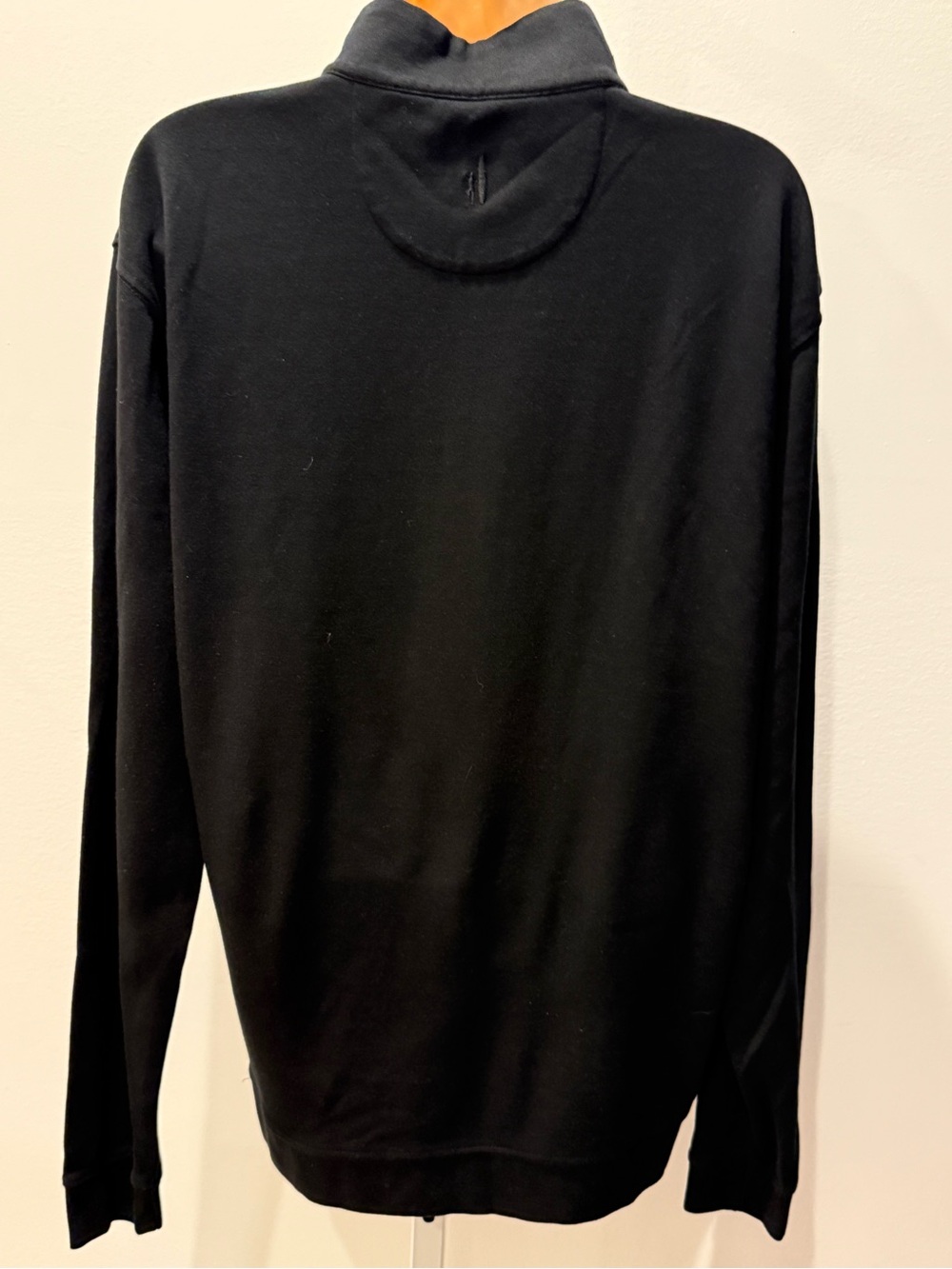 Johnnie-O Sully Black Quarter Zip Pullover Long Sleeve Men Size M - Picture 5 of 12